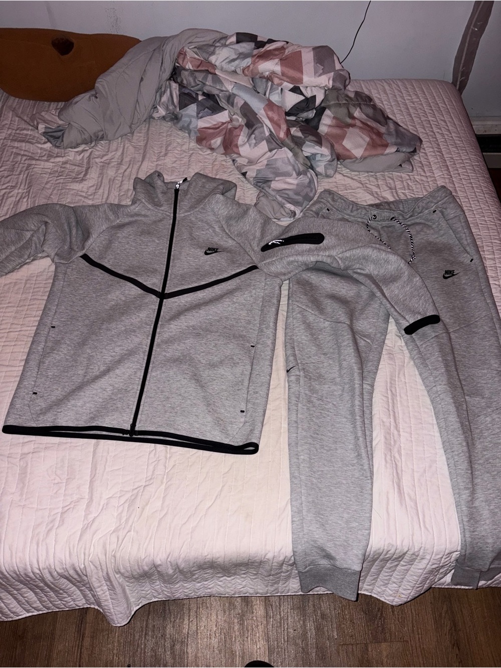Nike Kids Grey & Black Jogger Set